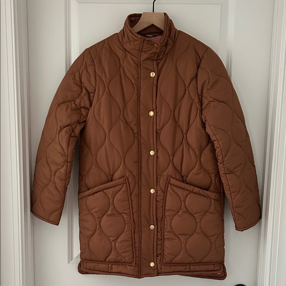 J. Crew Quilted Cocoon Puffer Coat, Women's size XS - Picture 1 of 15